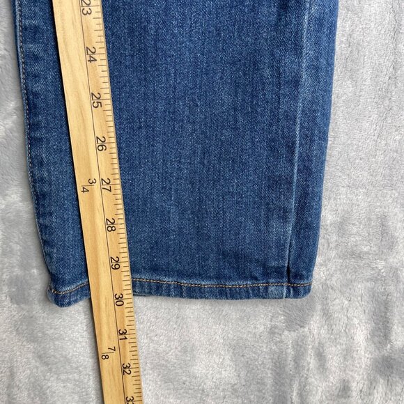 Talbots Straight Leg Curvy Jeans Womens 10 Blue Stretch Mid Rise Preppy - Picture 8 of 9